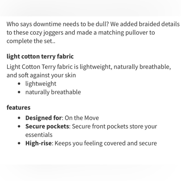 Lululemon sz 0 Braided Detail High-Rise Jogger White Opal Pants Lace-Up Detail - Picture 12 of 12